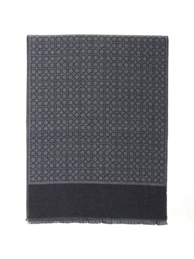 Gancini Muffler Grey - SALVATORE FERRAGAMO - BALAAN 2