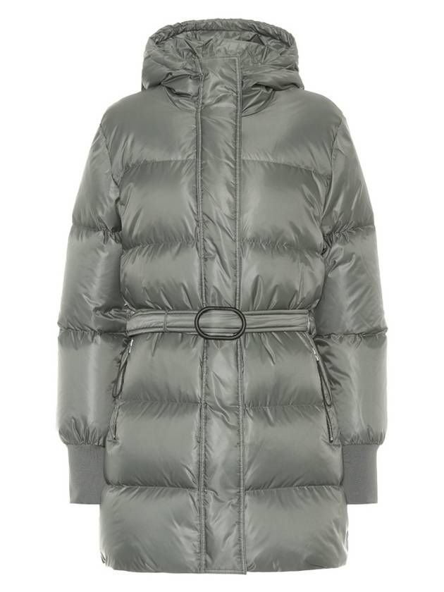 Belted puffa long padding khaki gray 2OU046 565 49 - KENZO - BALAAN 1