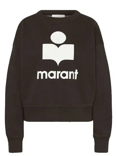 Mobyli Logo Sweatshirt Black - ISABEL MARANT ETOILE - BALAAN 2