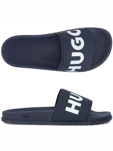 Men's Logo Slippers Navy - HUGO BOSS - BALAAN 1