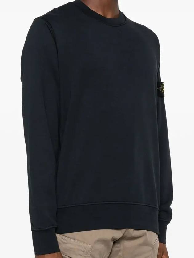 Compass Patch Cotton Sweatshirt Navy - STONE ISLAND - BALAAN 4