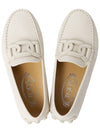 Kate Gommino Bubble Leather Driving Shoes Ivory - TOD'S - BALAAN 3