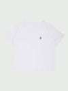 Unisex MVR Logo Wide U-Neck T-Shirt White - MAVRK - BALAAN 1