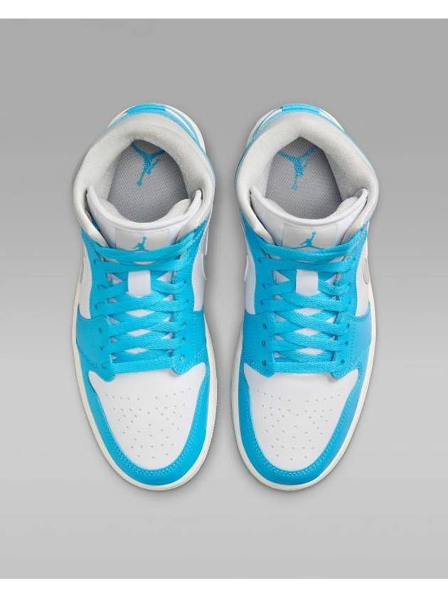 Air Jordan 1 High Top Sneakers Dark Powder Blue White - NIKE - BALAAN 3