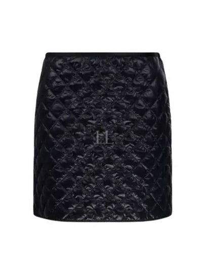 Padded Mini A-Line Skirt Black - MONCLER - BALAAN 2