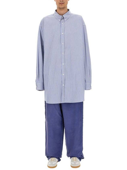 Oxford Long Sleeve Shirt Blue - MAISON MARGIELA - BALAAN 2