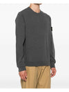 Wappen Patch Crew Neck Cotton Sweatshirt Dark Grey - STONE ISLAND - BALAAN 3