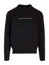 Metropolis Stretch Fleece Graphic Sweatshirt Black - CP COMPANY - BALAAN 1