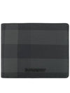 Check Polyurethane Bifold Wallet Black - BURBERRY - BALAAN 2