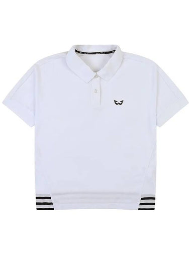 Loose fit poly golf t-shirt WHITE - WHITEBALL - BALAAN 1