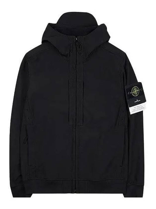 Soft Shell RE Dye Technology Hooded Jacket Black - STONE ISLAND - BALAAN 2