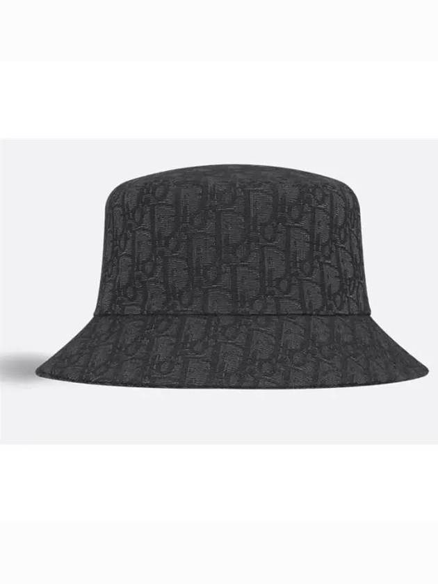 Jacquard Cotton Bucket Hat Black - DIOR - BALAAN 3