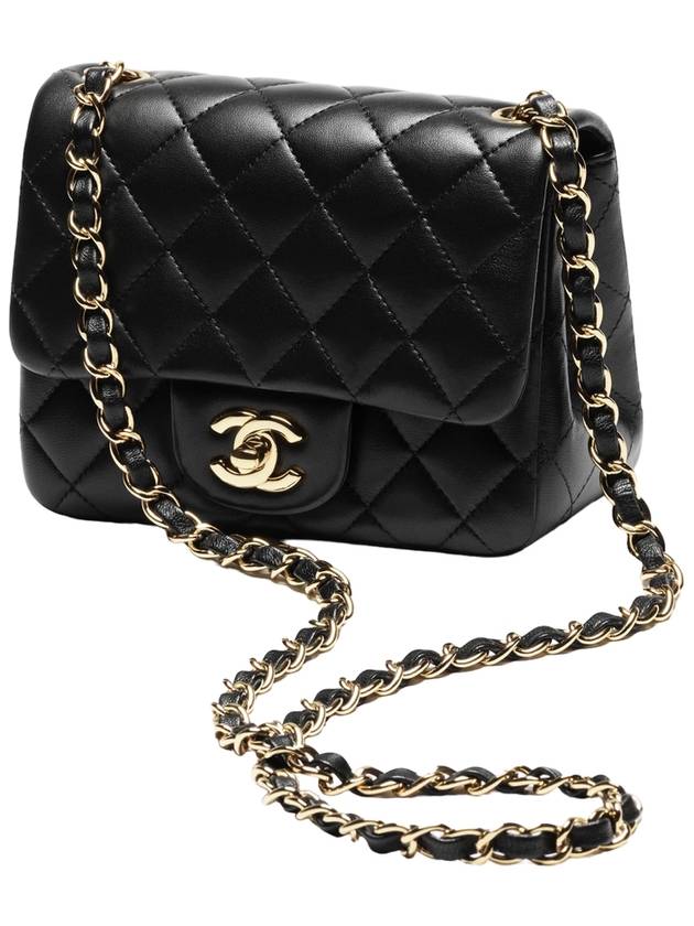 Department store full set packaging Mini flap handbag Petite Sac gold plated A35200 - CHANEL - BALAAN 3