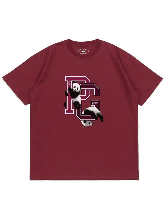 PLAYGROUND T SHIRTS BURGUNDY - POLYGRAM - BALAAN 1