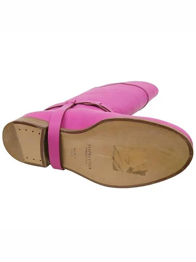 Smith Market Pink Color Leather Boots Women s Shoes - POLO RALPH LAUREN - BALAAN 2