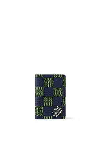 Pocket Organizer Card Wallet Blue Green - LOUIS VUITTON - BALAAN 1