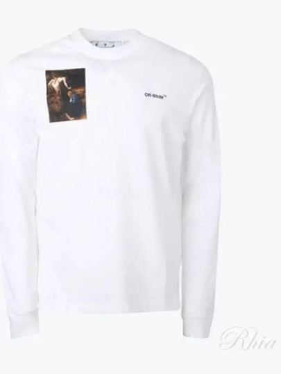 Caravaggio Lute Print Long Sleeve T-Shirt White - OFF WHITE - BALAAN 2