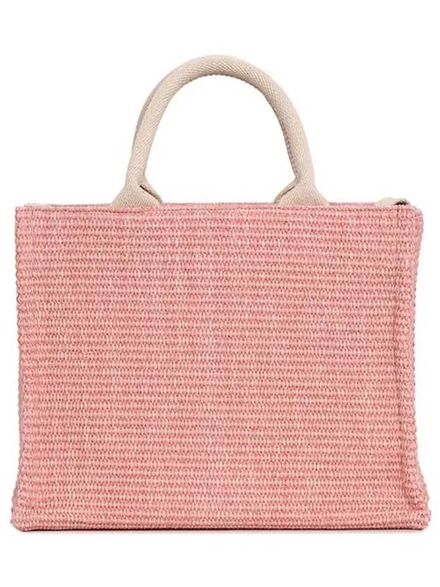 Small Raffia East West Tote Bag Pink - MARNI - BALAAN 3