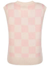 Flee checkerboard knit vest MK3SV069BEG - P_LABEL - BALAAN 7