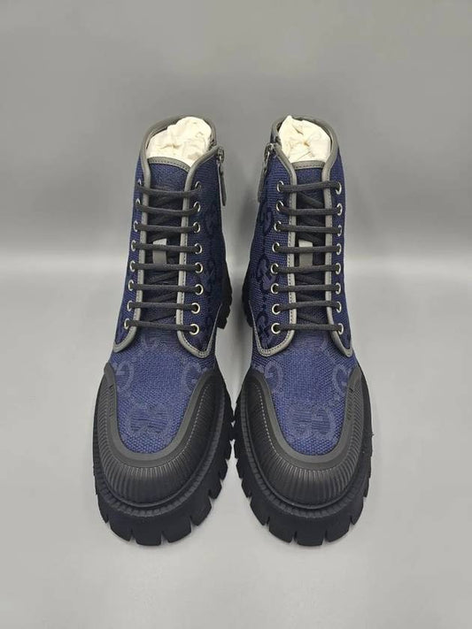 Men s Maxi GG Lace Up Boots 699970 - GUCCI - BALAAN 2