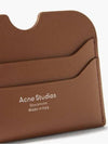 Foil Logo Slip Section Leather Card Holder Brown CG0193 - ACNE STUDIOS - BALAAN 3