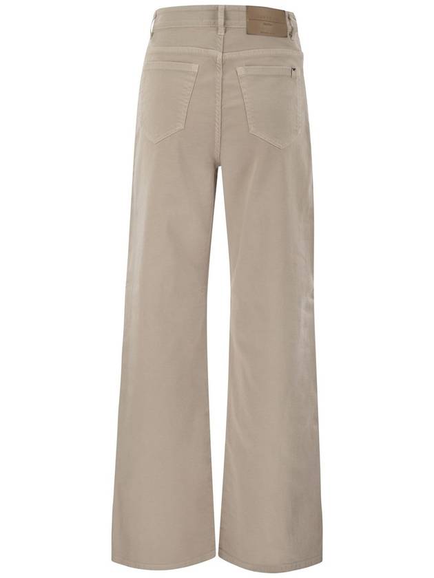 MEDINA - Cotton drill wide leg trousers - WEEKEND MAX MARA - BALAAN 2