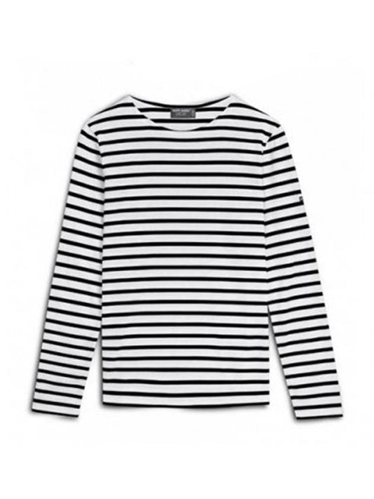 Minquire Modern Stripe Long Sleeve T-Shirt - SAINT JAMES - BALAAN.