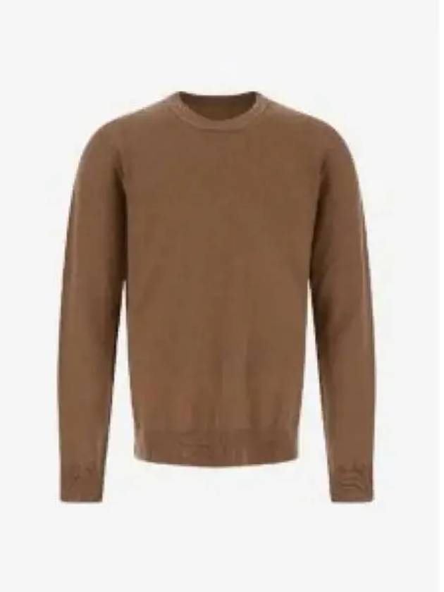 Crew Neck Cashmere Knit Top Brown - MAISON MARGIELA - BALAAN 2