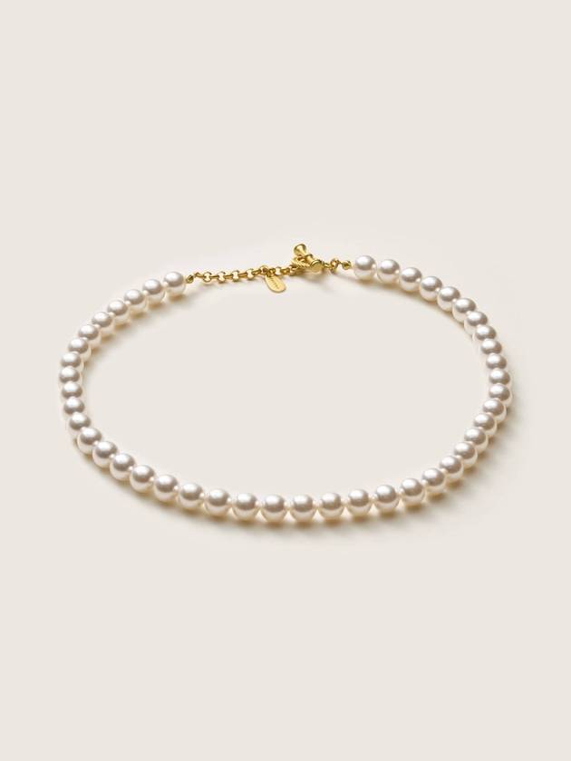 Bijoux Classic 8mm Pearl Necklace White - AMADEE - BALAAN 2