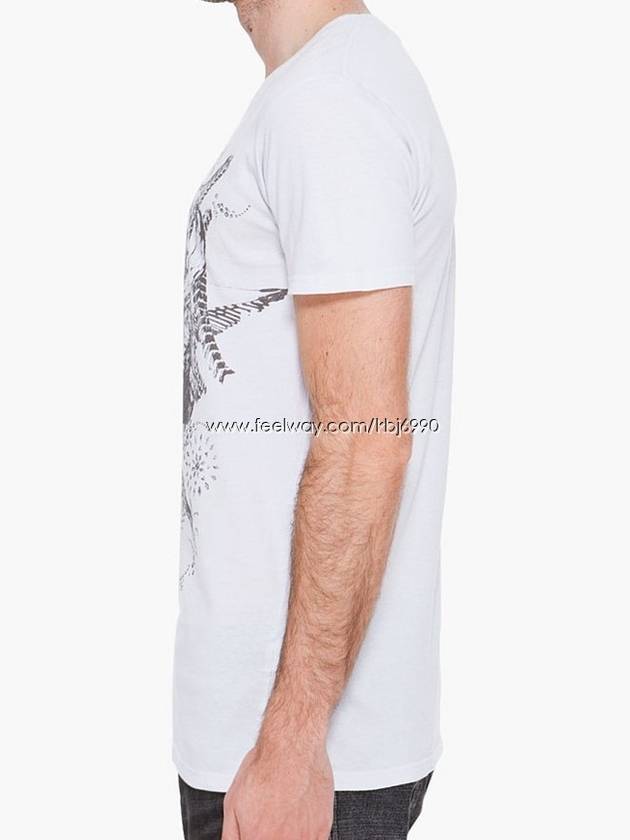 Men's Pearl Buffalo Printing Short Sleeve TShirt S2HJ601I808 - BALMAIN - BALAAN 5