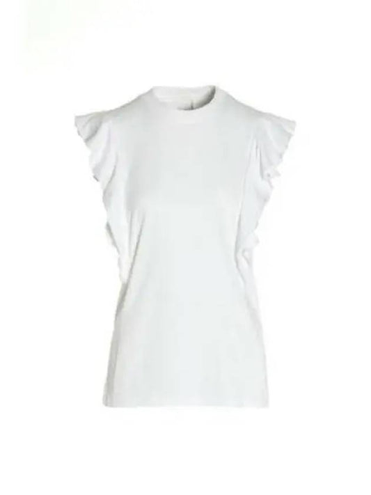 Women's Ruffled Sleeveless White - CHLOE - BALAAN 2