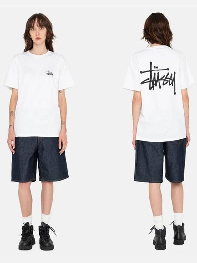 Basic Short Sleeve T-shirt White - STUSSY - BALAAN 5