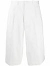 tailored bermuda shorts white - ALEXANDER MCQUEEN - BALAAN 1