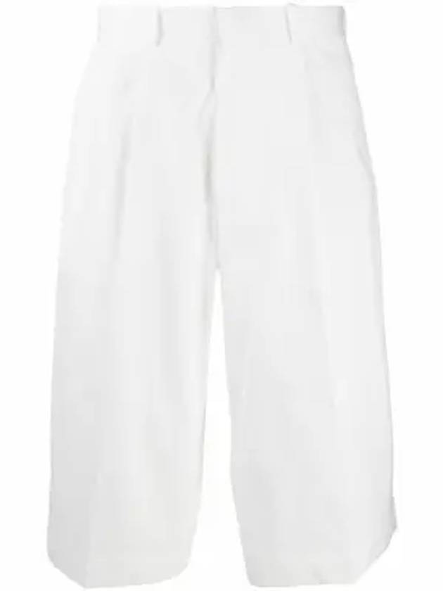 tailored bermuda shorts white - ALEXANDER MCQUEEN - BALAAN 1