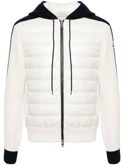 Hooded Padded Cardigan White - MONCLER - BALAAN 2