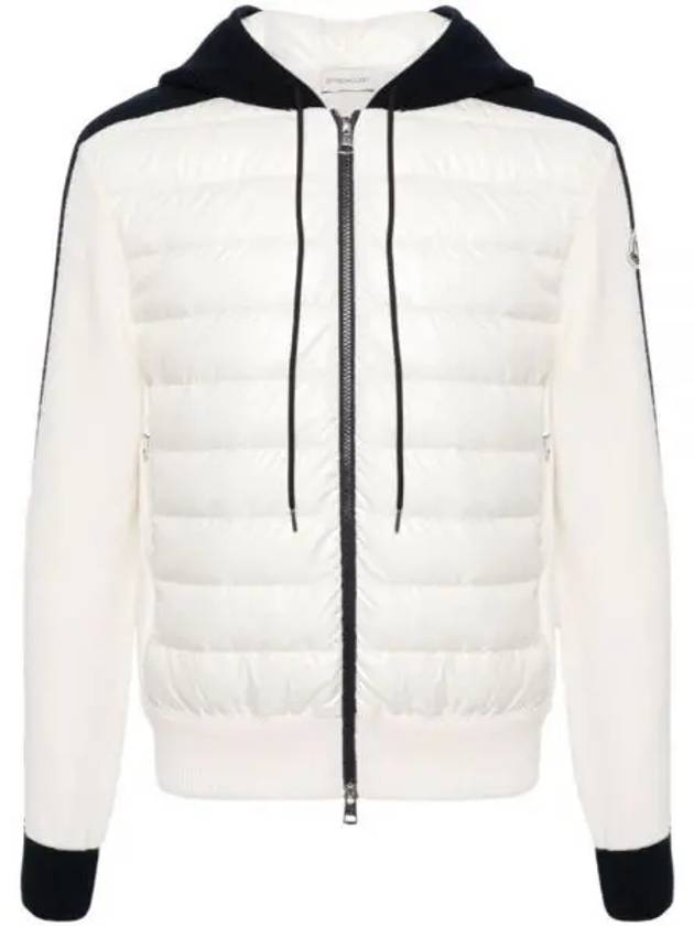 Hooded Padded Cardigan White - MONCLER - BALAAN 2