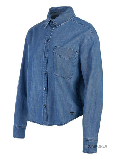 Women s Clio Cotton Denim Shirt 006 - MAX MARA - BALAAN 2