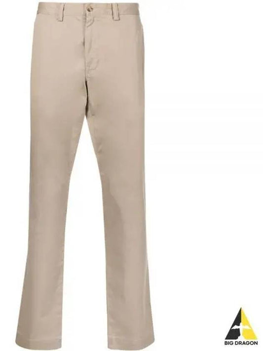 Logo Slim Fit Straight Pants Beige - POLO RALPH LAUREN - BALAAN 2