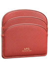 Demi Lune Card Wallet Red - A.P.C. - BALAAN 4