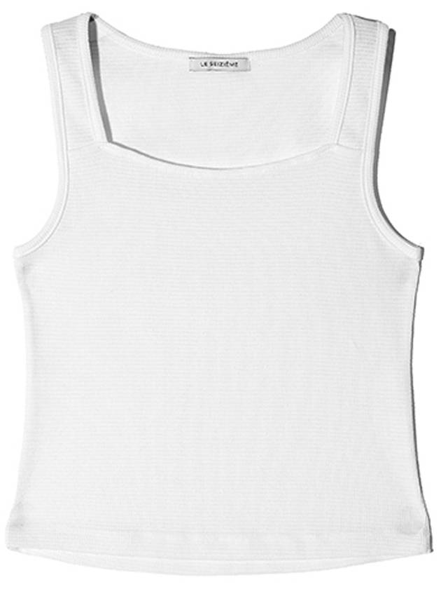 Square Neck Sleeveless White - LESEIZIEME - BALAAN 7