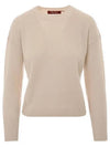 Alinda Crew Neck Knit Top Ivory - MAX MARA - BALAAN 2