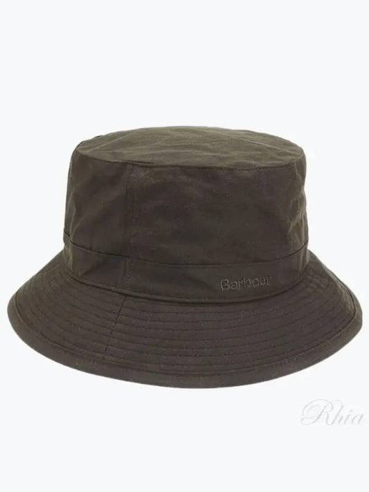 Wax Logo Bucket Hat Olive - BARBOUR - BALAAN 2