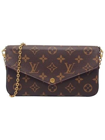 Women s M61276 Monogram Canvas Pochette Felicie Chain Crossbody Bag - LOUIS VUITTON - BALAAN 1