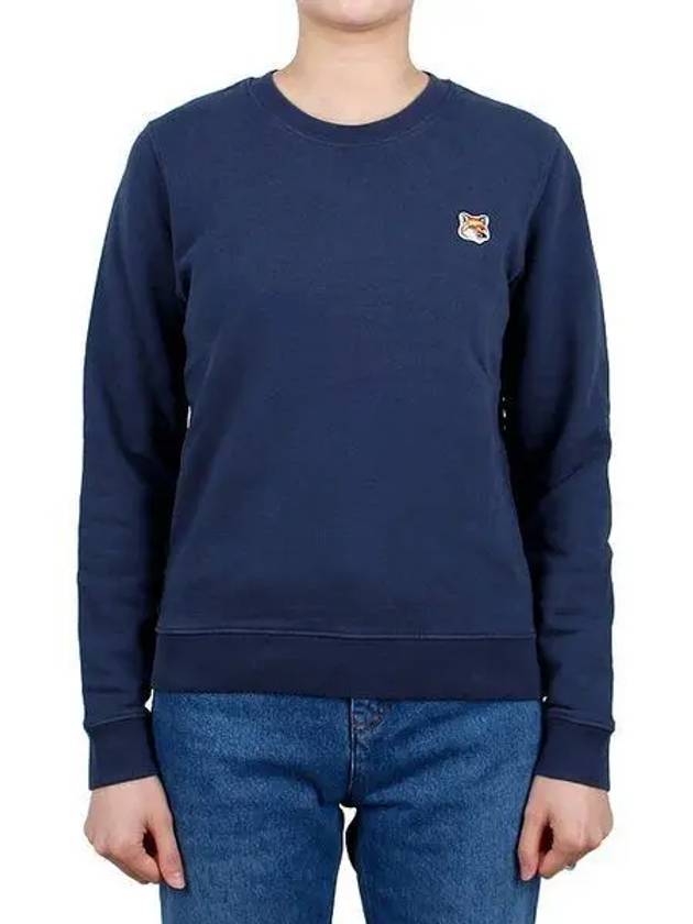 Fox Head Patch Regular Sweatshirt Ink Blue - MAISON KITSUNE - BALAAN 2