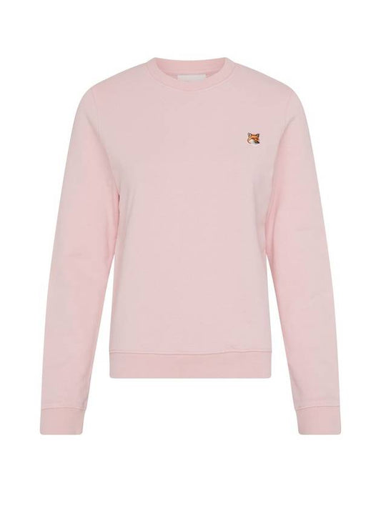 Fox Head Patch Regular Sweatshirt Pink - MAISON KITSUNE - BALAAN 1