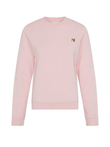 Fox Head Patch Regular Sweatshirt Pink - MAISON KITSUNE - BALAAN 1