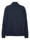 Logo Cotton High Neck Zip-up Jacket Navy - CP COMPANY - BALAAN 3