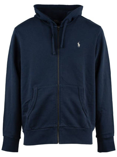 Ralph Lauren Blue Loopback Hoodie - RALPH LAUREN - BALAAN 1