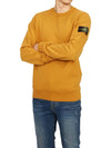 Compass Patch Crew Neck Sweatshirt Orange - STONE ISLAND - BALAAN 6