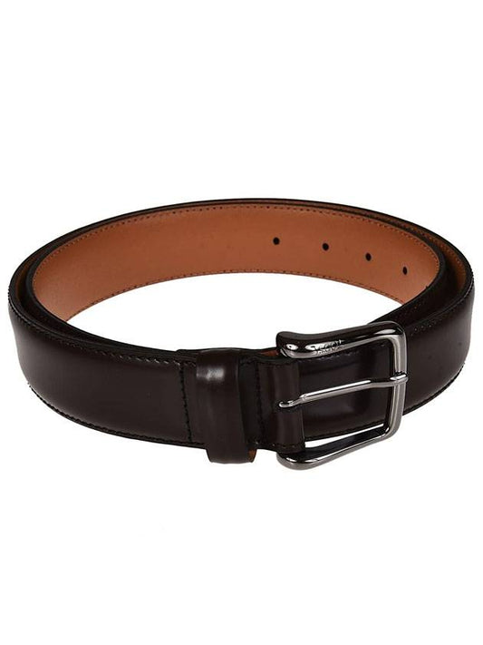 Men's Metal Buckle Leather Belt Brown - TOD'S - BALAAN 1